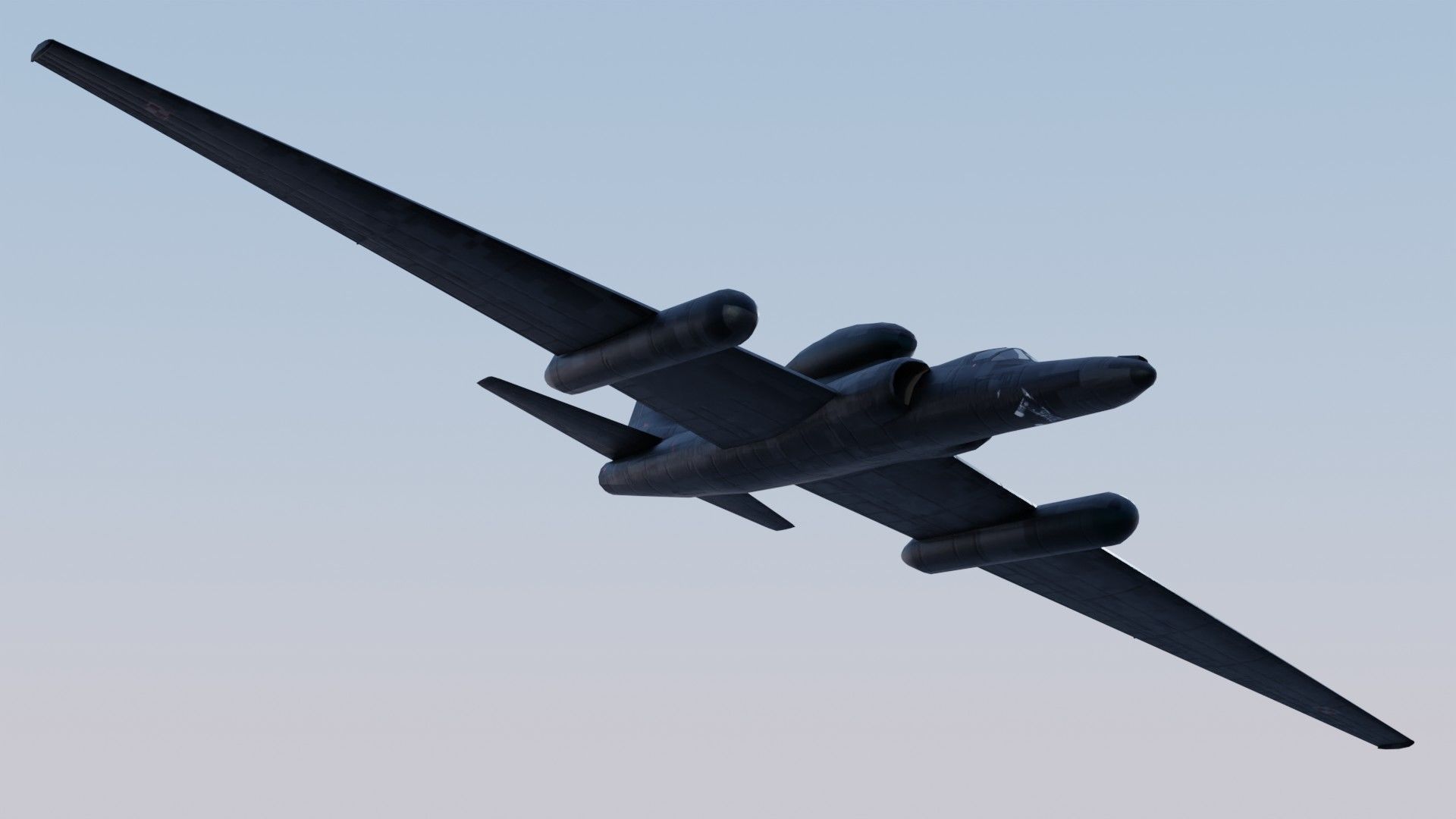Lockheed U-2S Dragon Lady Low-poly 3D model_12