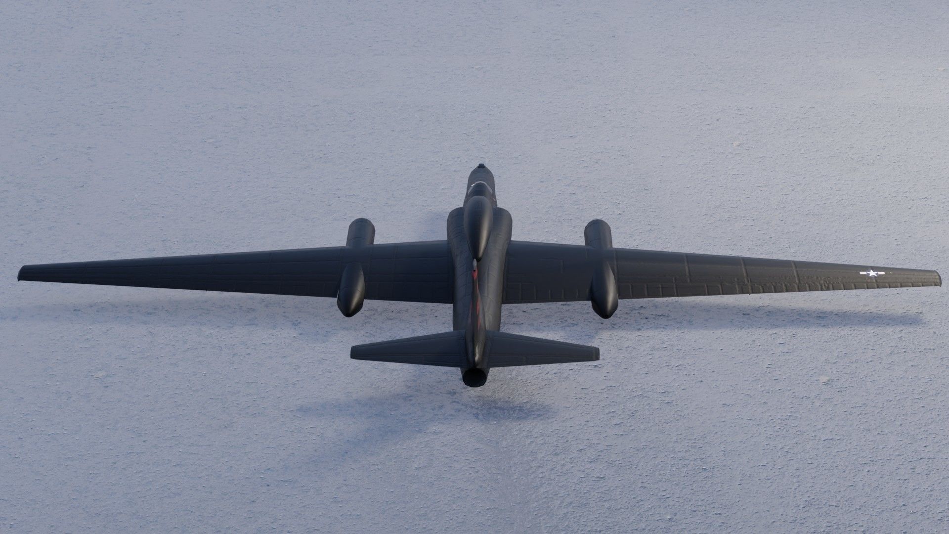 Lockheed U-2S Dragon Lady Low-poly 3D model_7