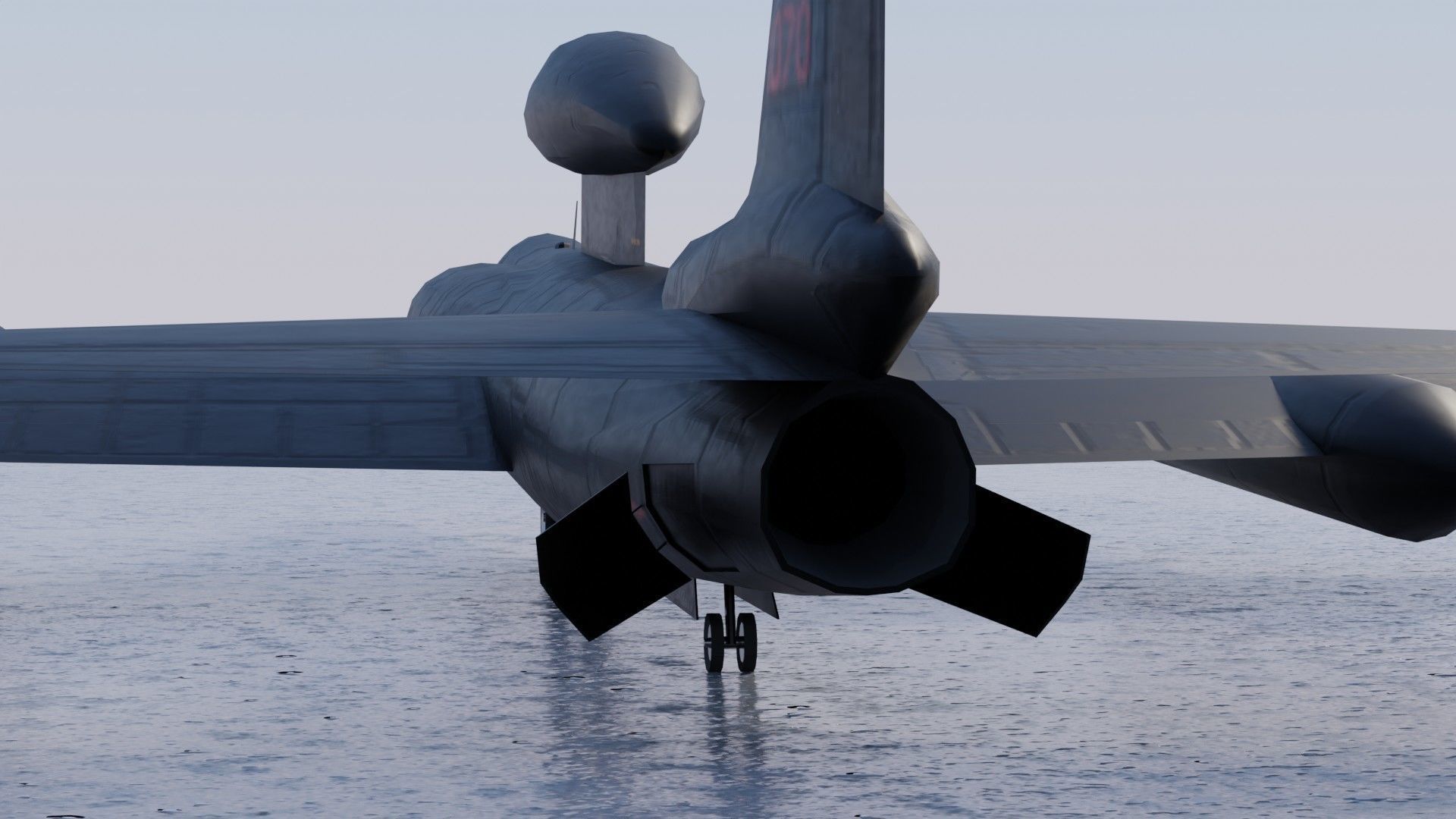 Lockheed U-2S Dragon Lady Low-poly 3D model_22