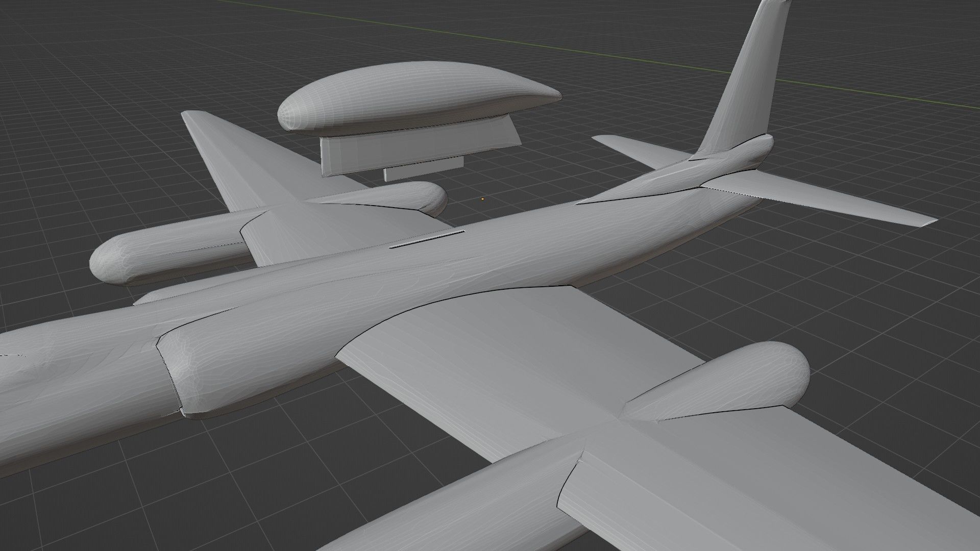 Lockheed U-2S Dragon Lady Low-poly 3D model_24