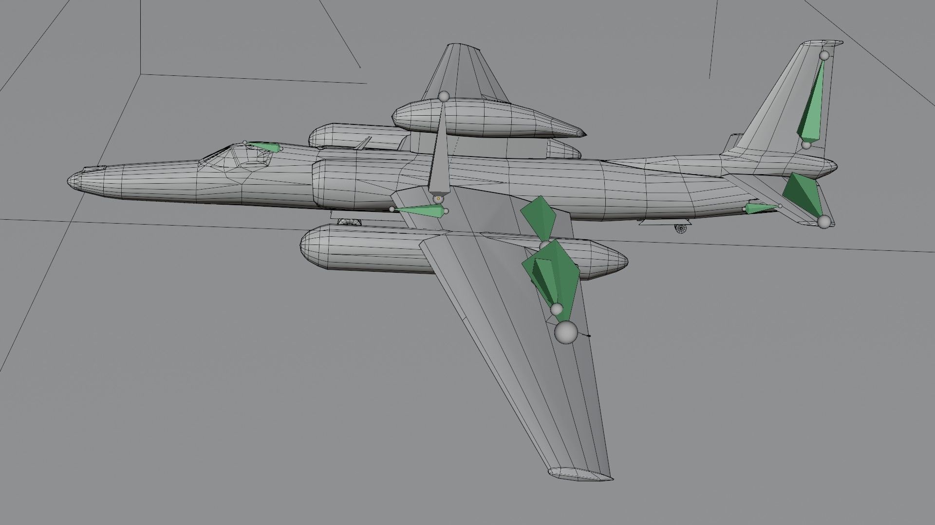 Lockheed U-2S Dragon Lady Low-poly 3D model_21