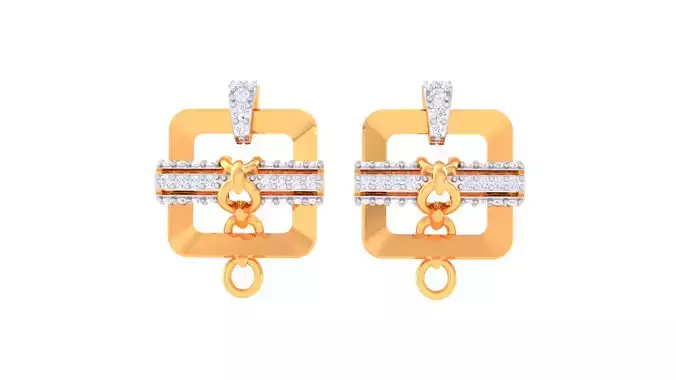 Women Stud Earrings 3dm STL OBJ FBX Renders Details 3D print model