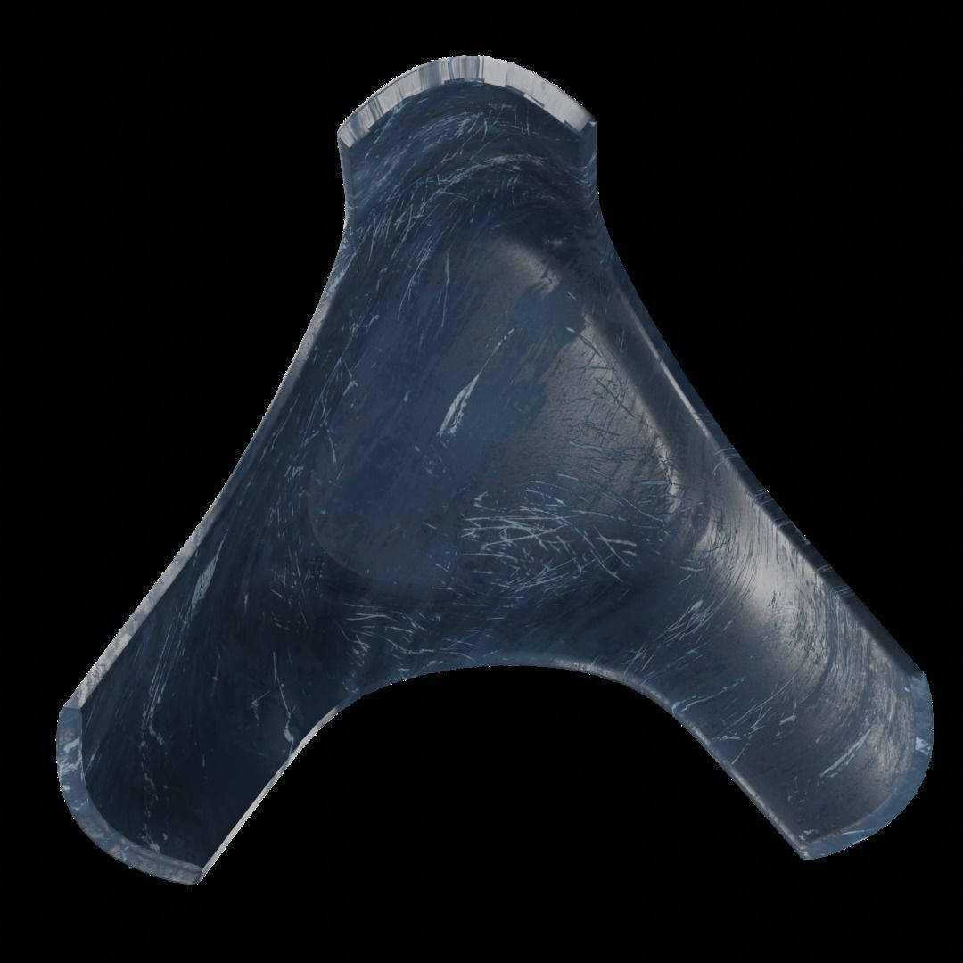 Cuttie Stool Low-poly 3D model_6