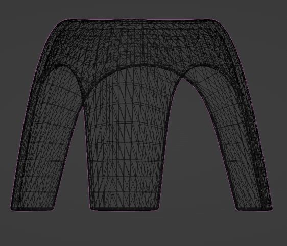 Cuttie Stool Low-poly 3D model_15