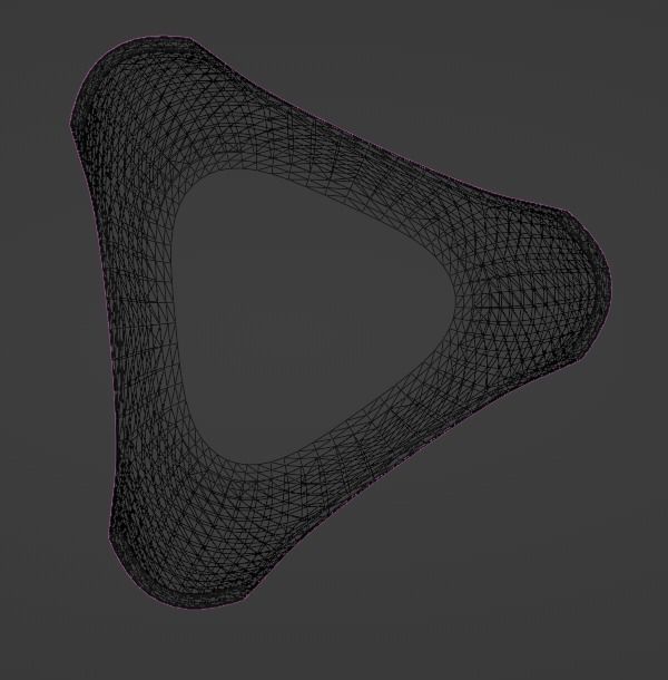 Cuttie Stool Low-poly 3D model_7