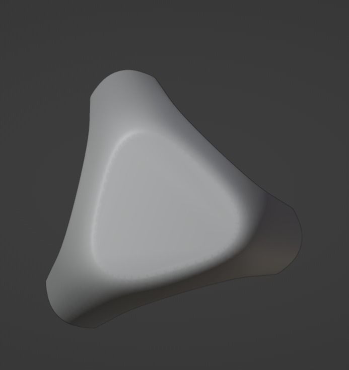 Cuttie Stool Low-poly 3D model_16