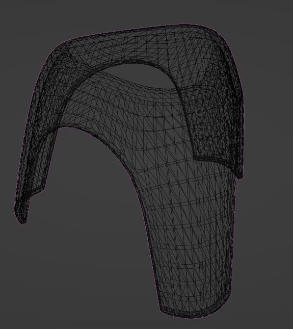 Cuttie Stool Low-poly 3D model_10