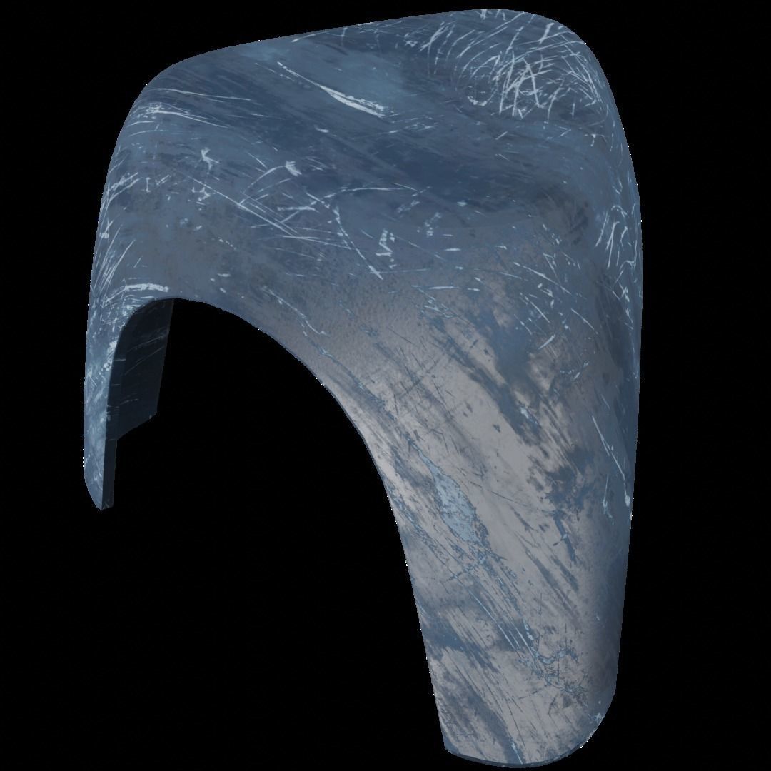 Cuttie Stool Low-poly 3D model_3