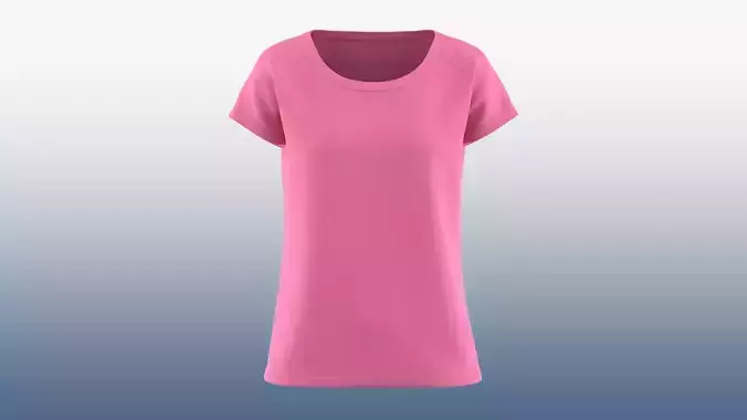 Women boat neck cotton T-shirt