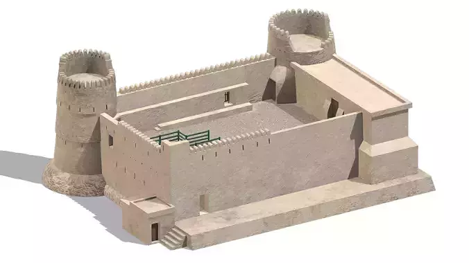 Al Batinah Castle Low Poly PBR