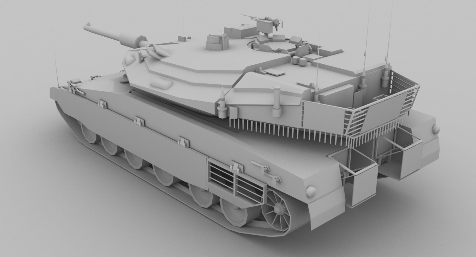 Merkava MK IV Low-poly 3D model_12
