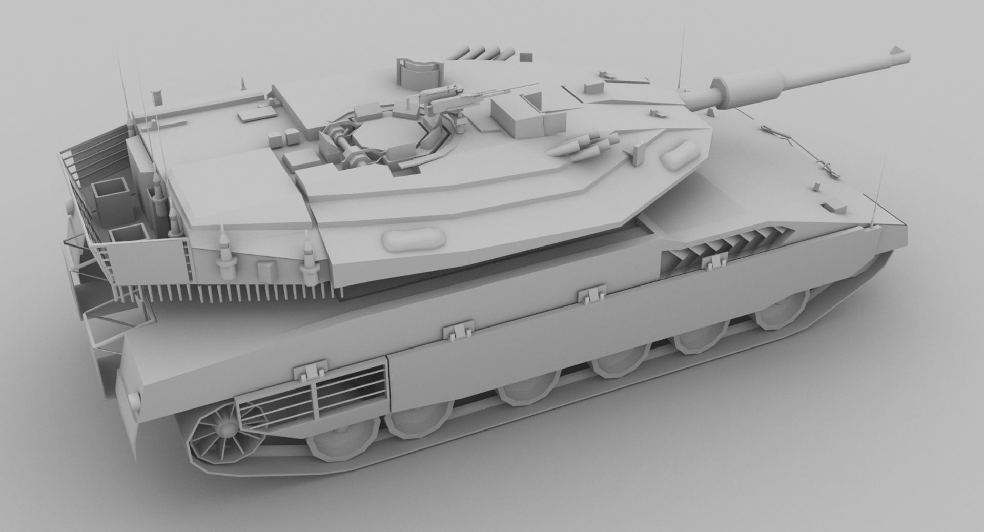 Merkava MK IV Low-poly 3D model_13