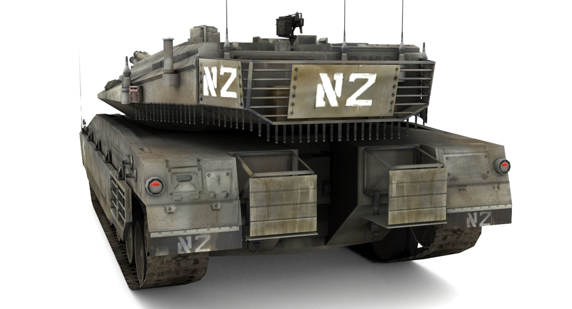 Merkava MK IV Low-poly 3D model_5