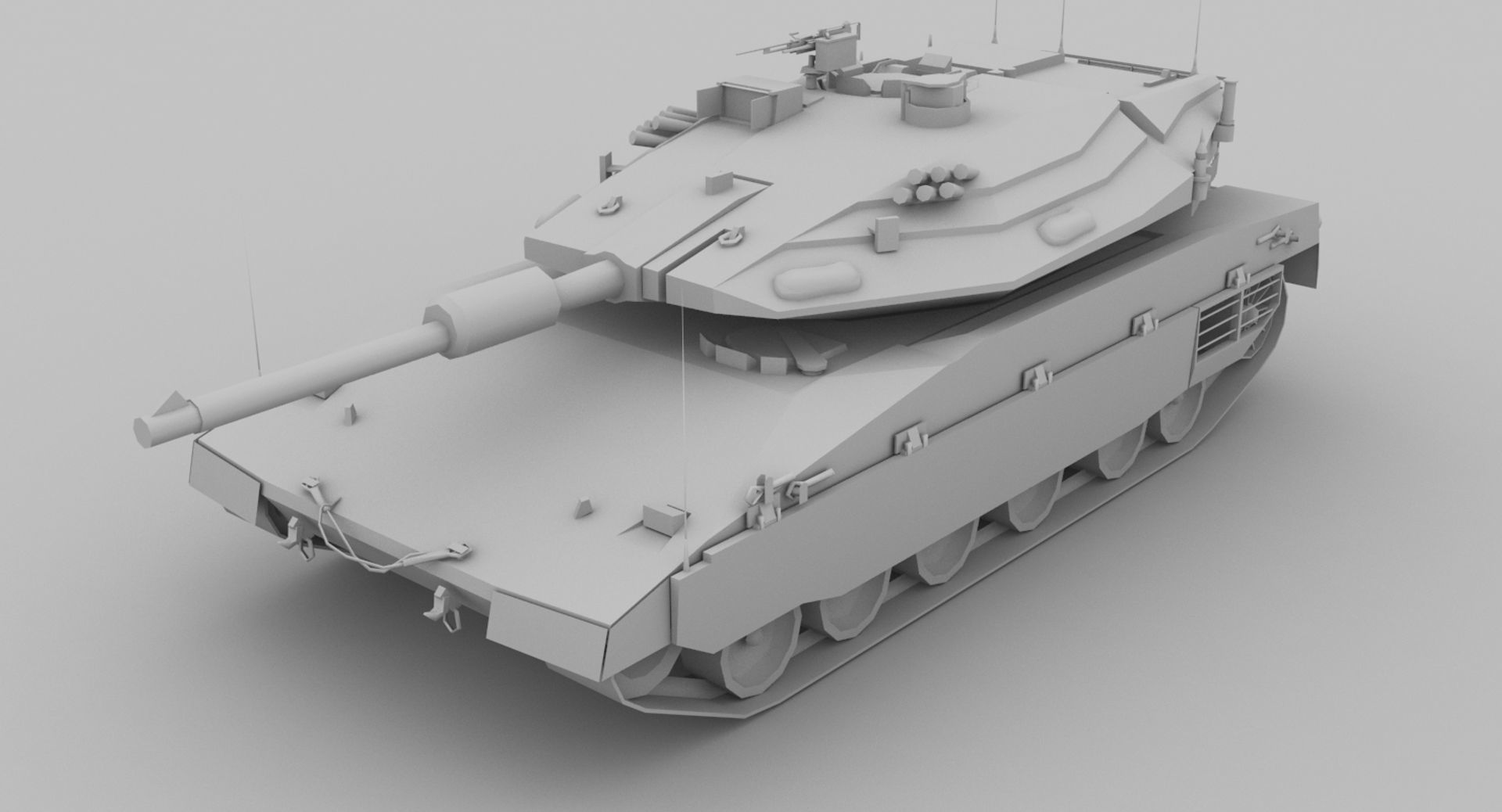 Merkava MK IV Low-poly 3D model_11