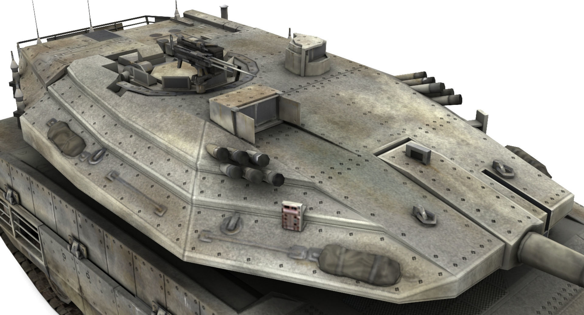 Merkava MK IV Low-poly 3D model_6