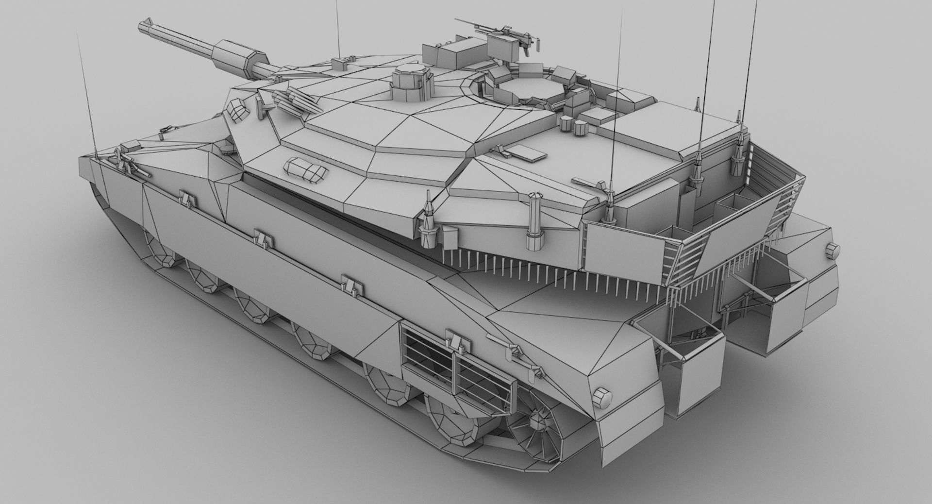 Merkava MK IV Low-poly 3D model_15