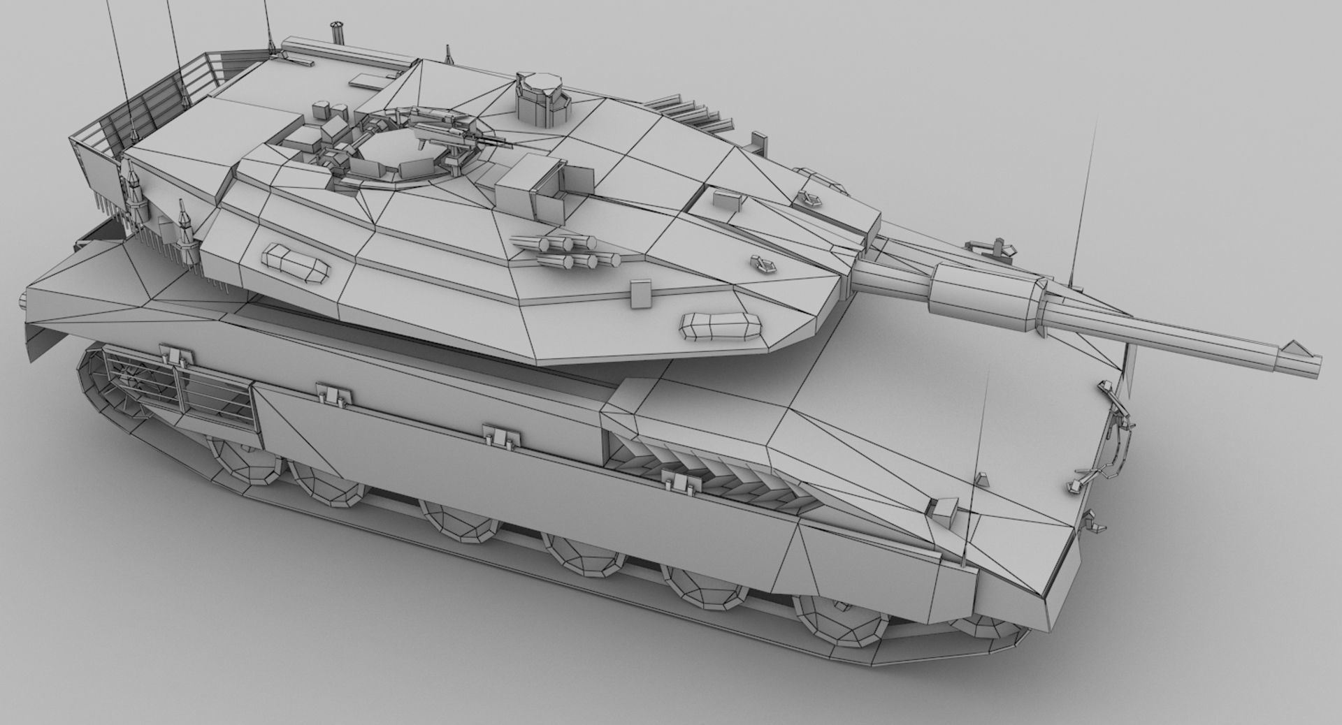 Merkava MK IV Low-poly 3D model_16