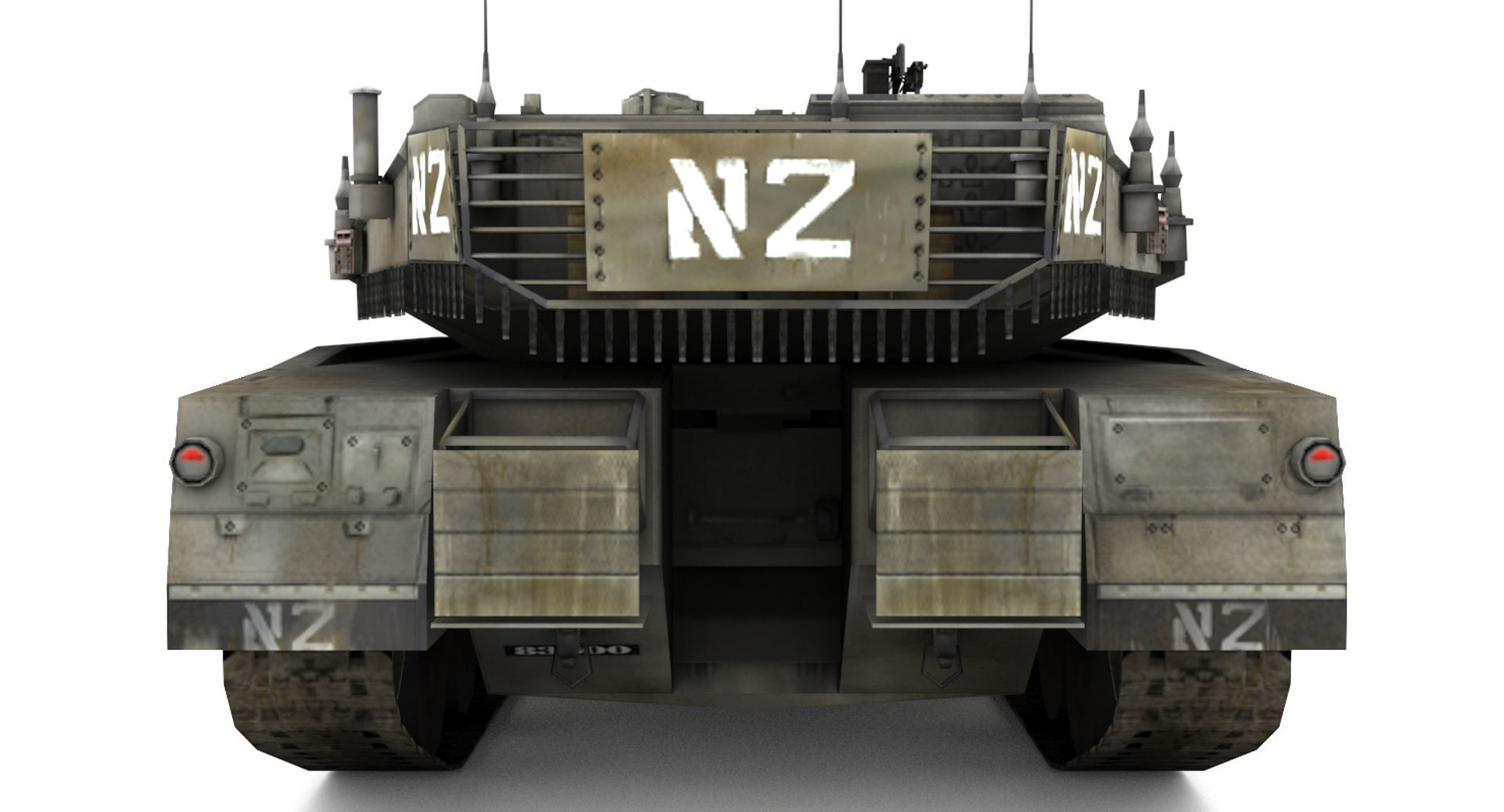 Merkava MK IV Low-poly 3D model_8