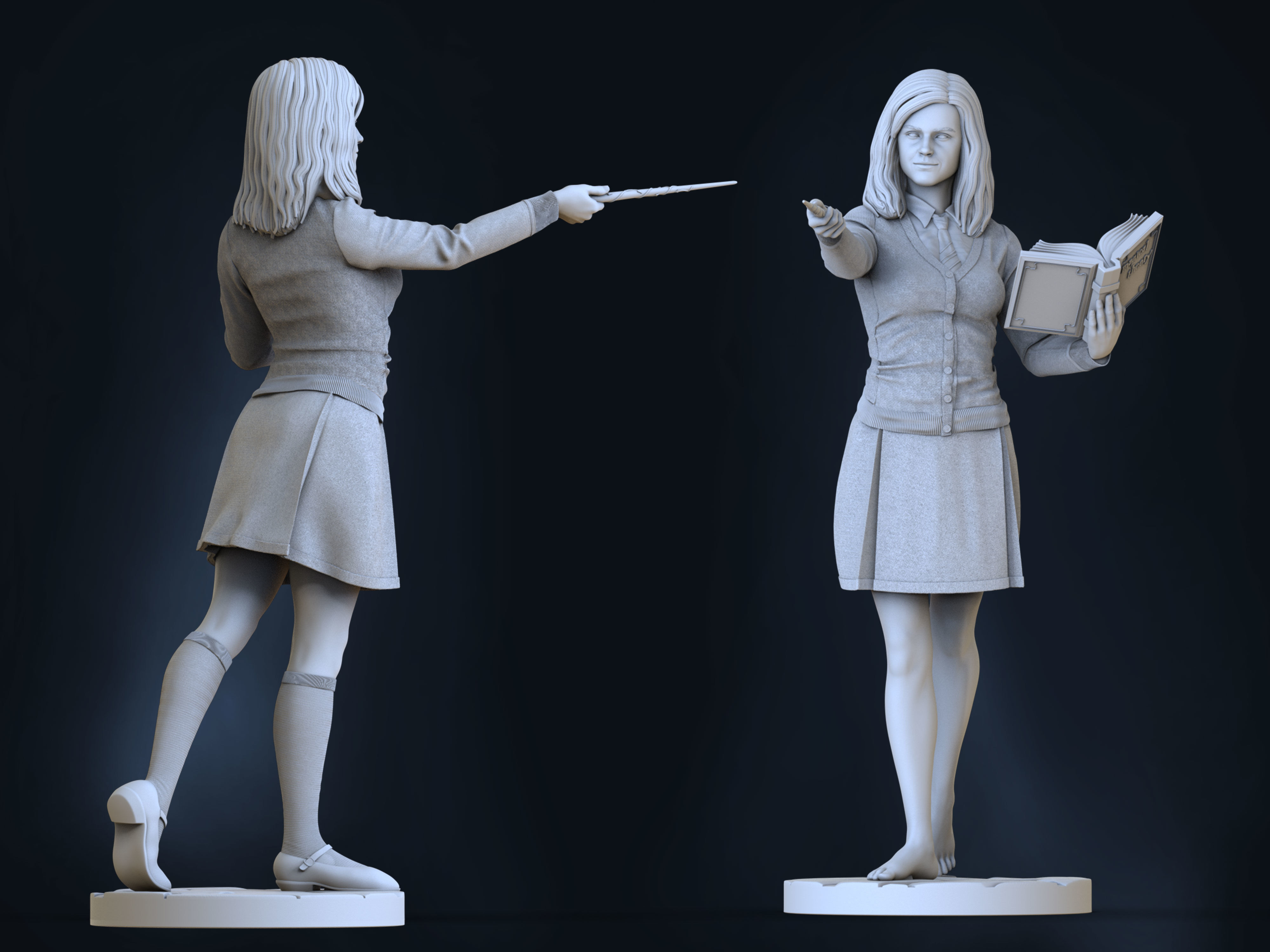 Hermione Granger 3D model 3D printable | CGTrader