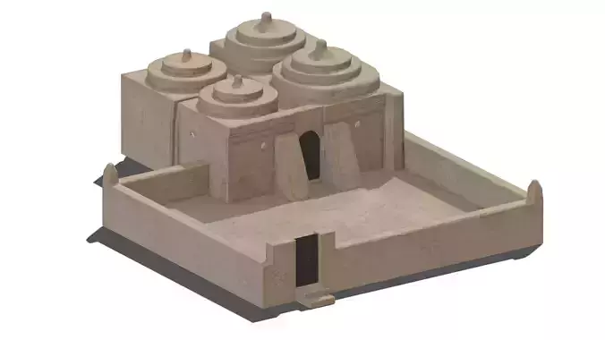 Bidaia Mosque Low Poly PBR
