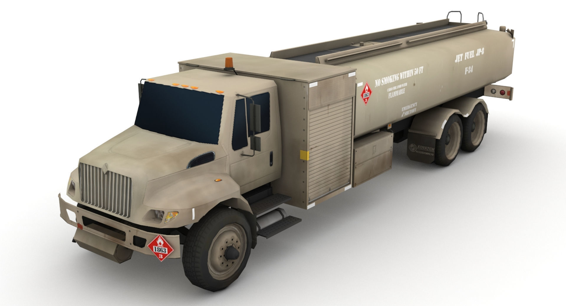 Kovatch R11 Refueler Low-poly 3D model_1