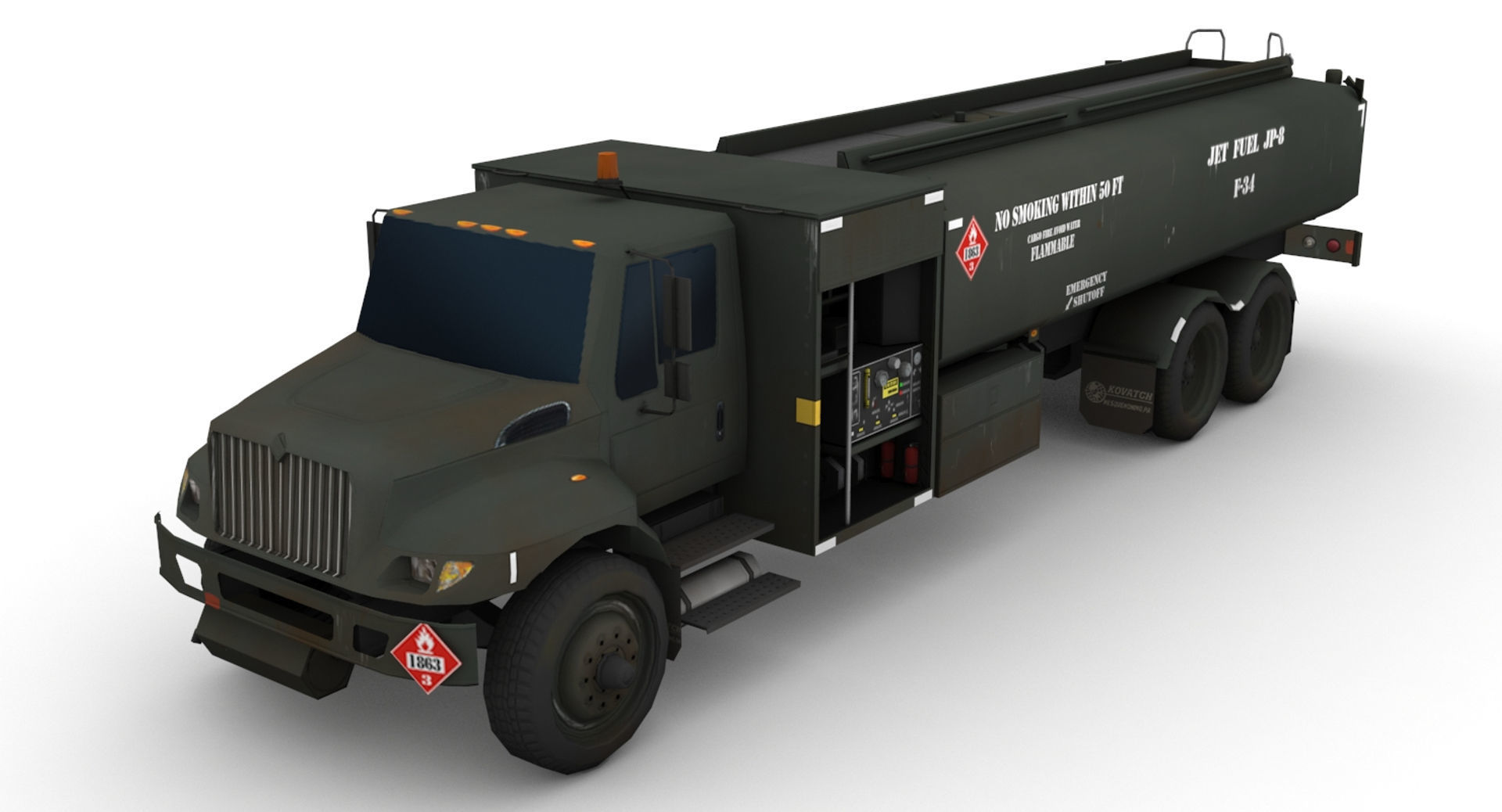 Kovatch R11 Refueler Low-poly 3D model_9