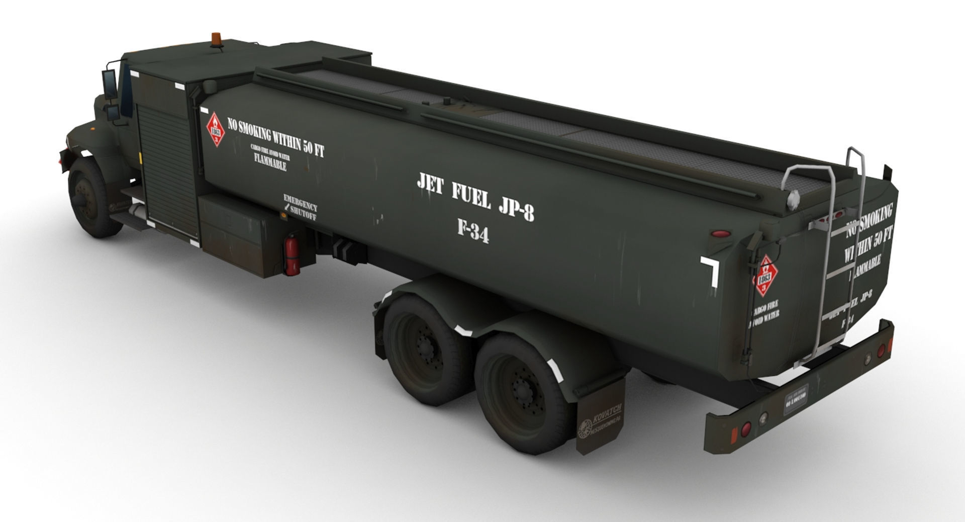 Kovatch R11 Refueler Low-poly 3D model_11