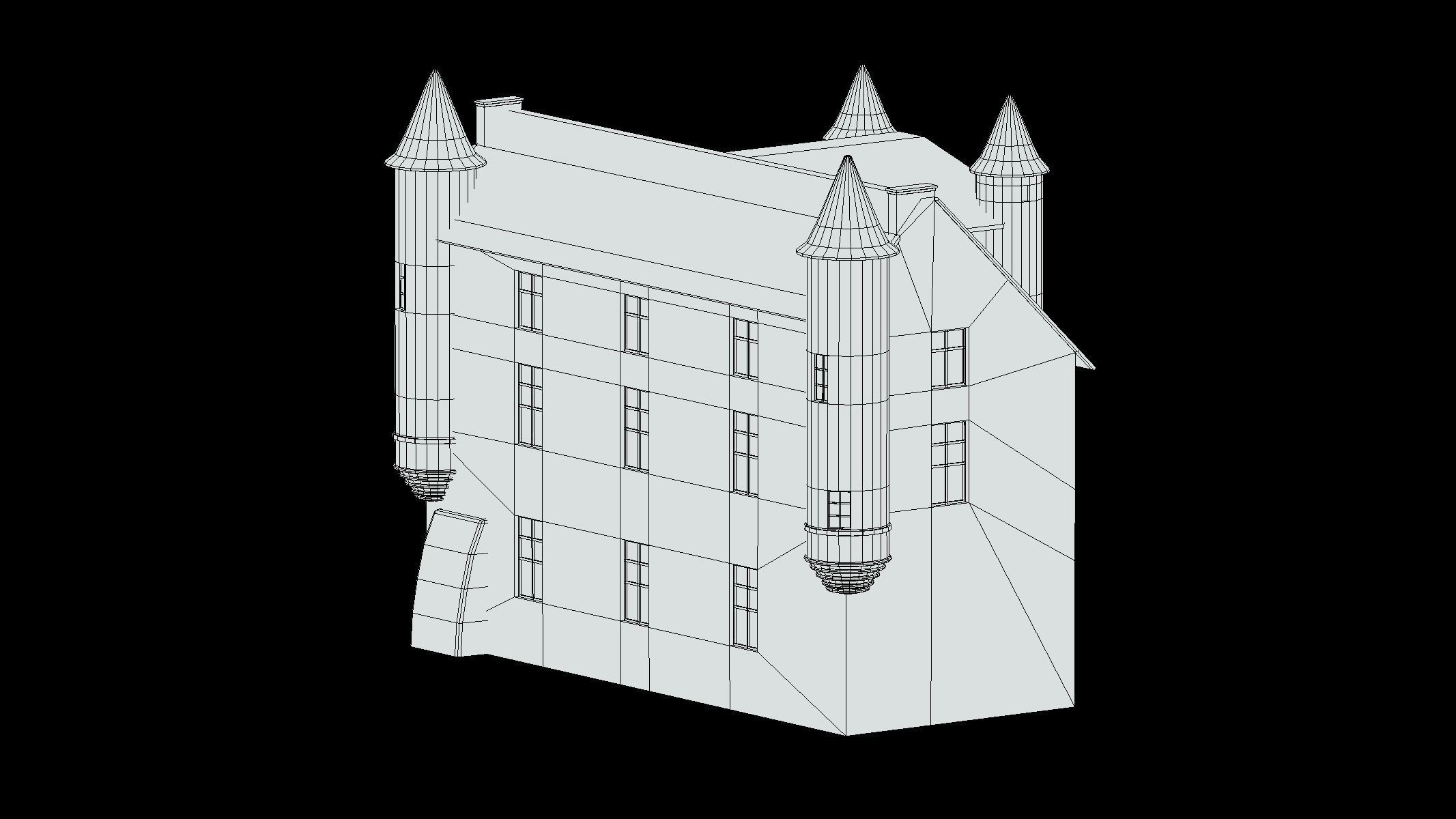 Castle Medieval Middle Ages 07 Low Poly PBR Low-poly 3D model_12