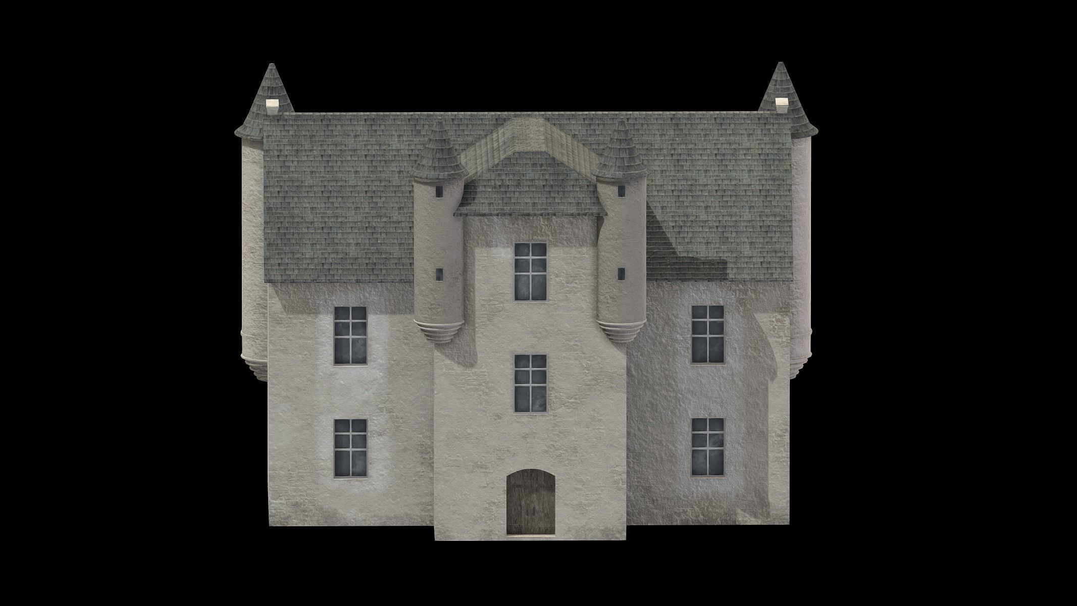 Castle Medieval Middle Ages 07 Low Poly PBR Low-poly 3D model_5