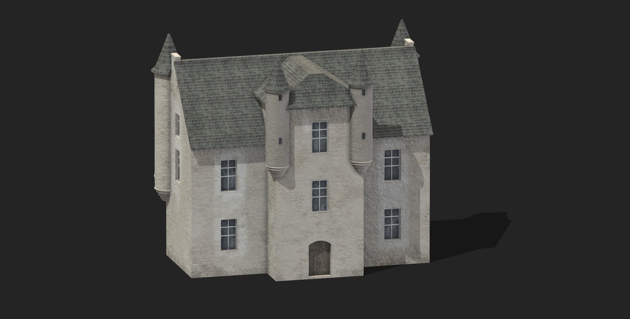 Castle Medieval Middle Ages 07 Low Poly PBR Low-poly 3D model_14