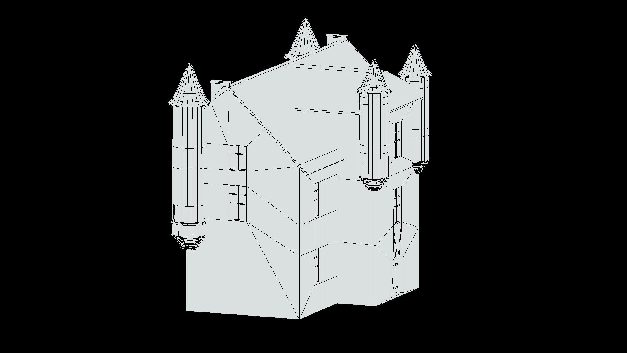 Castle Medieval Middle Ages 07 Low Poly PBR Low-poly 3D model_9