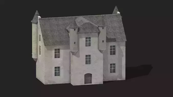 Castle Medieval Middle Ages 07 Low Poly PBR Low-poly 3D model