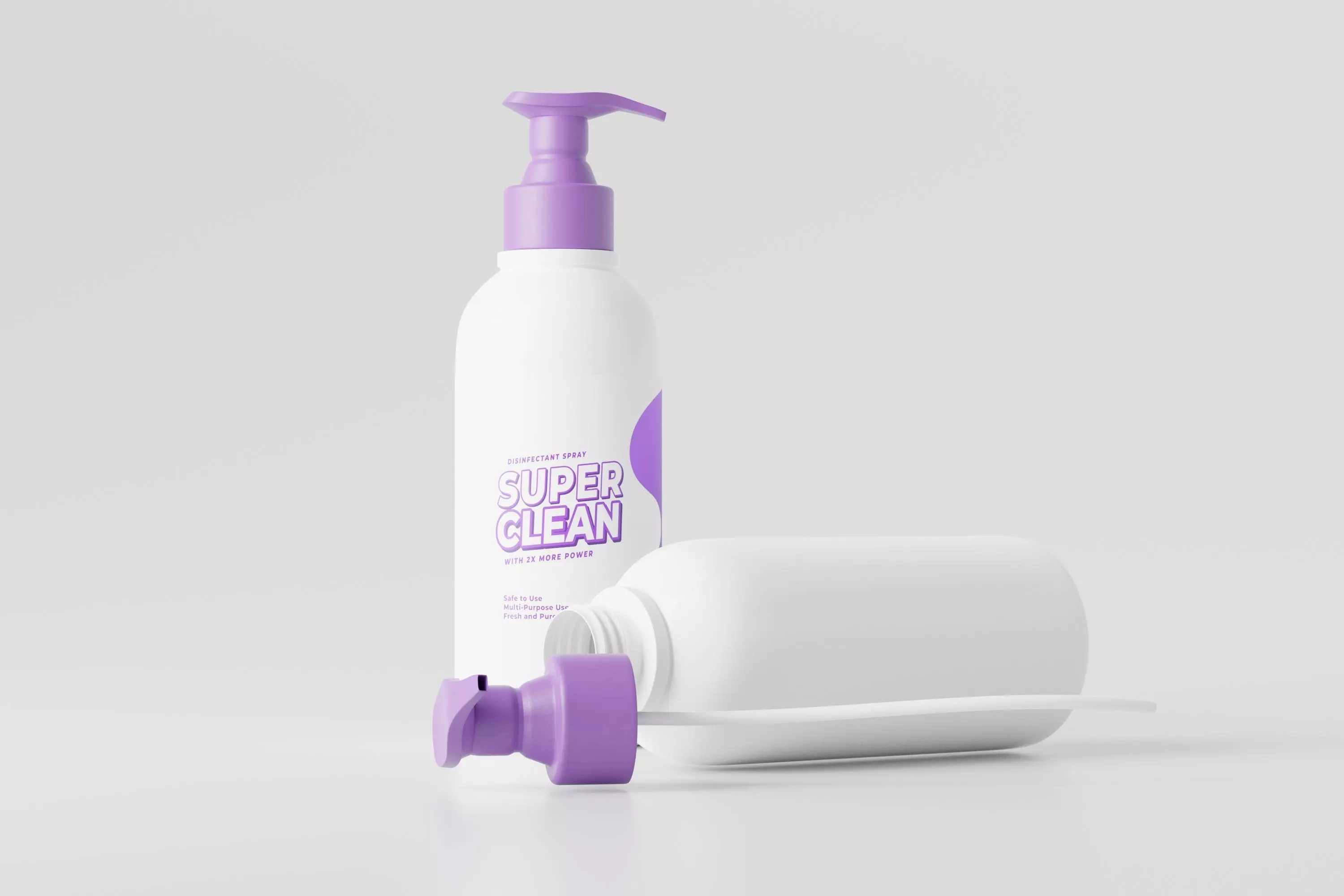 Hand Wash Pump Bottle Low-poly 3D model