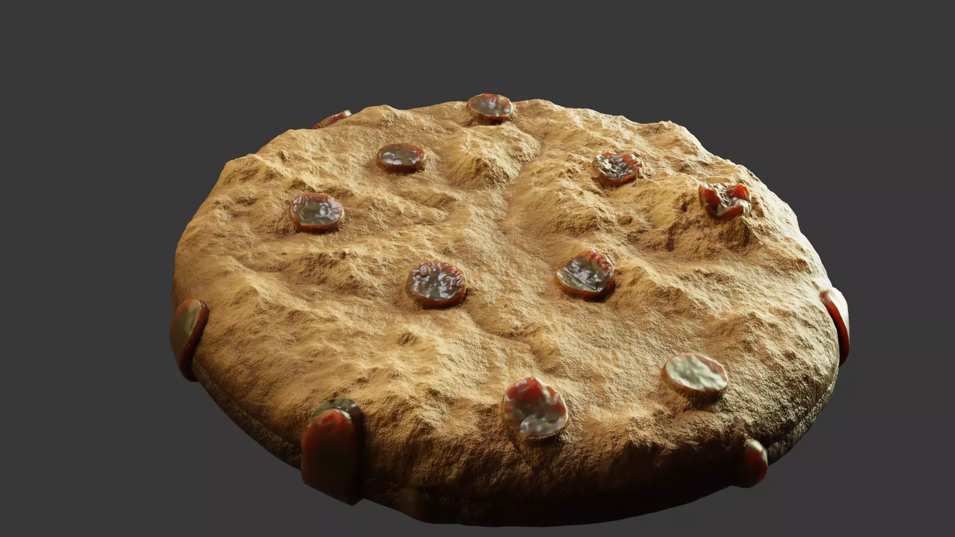 one cookie Free 3D model