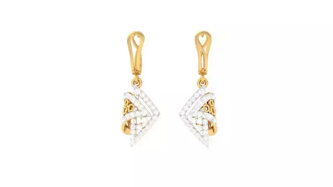 Women Drop Earrings 3dm STL OBJ FBX Renders Details