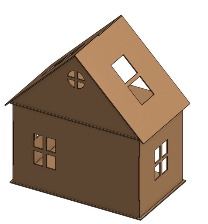 HOUSE PARTS AND DRAWING FILE INCLUDED 3D print model_6