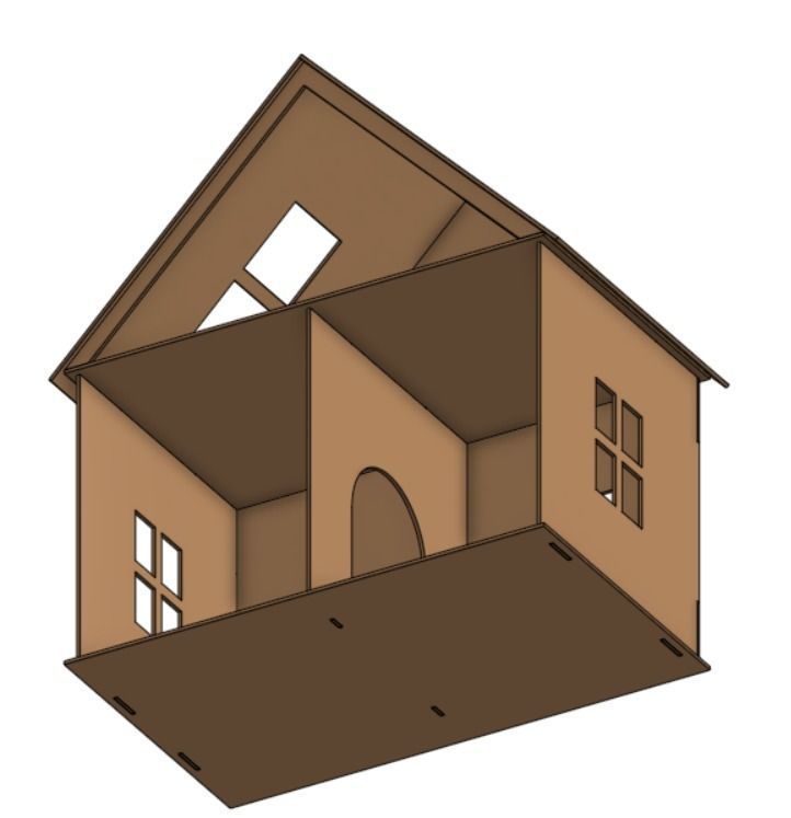 HOUSE PARTS AND DRAWING FILE INCLUDED 3D print model_4