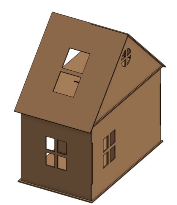 HOUSE PARTS AND DRAWING FILE INCLUDED 3D print model_5