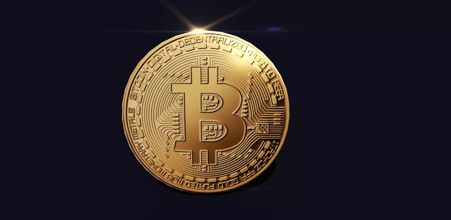 Coins bitcoin gold coin Free low-poly 3D model