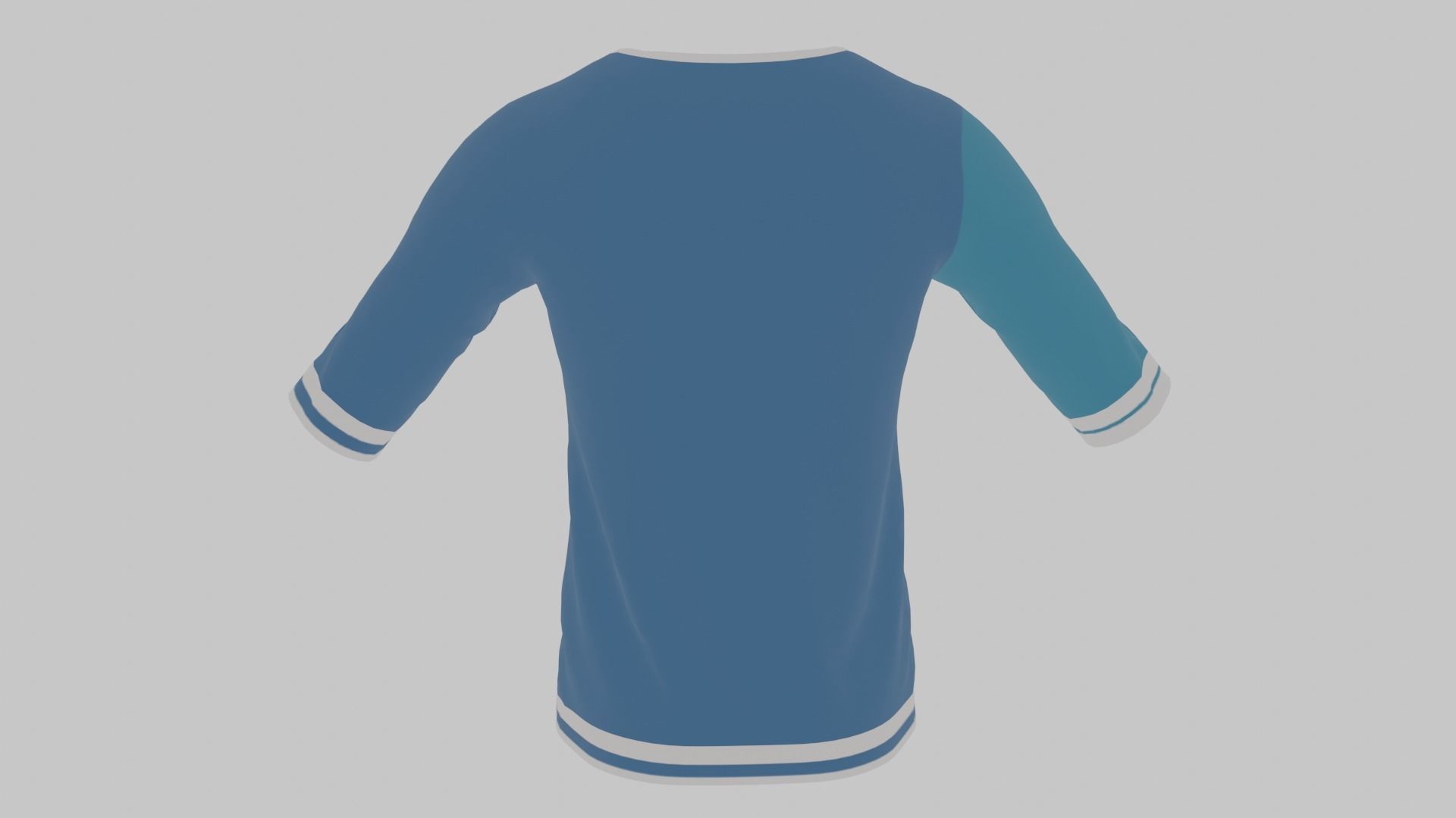 T-shirt shirt Low-poly 3D model_6