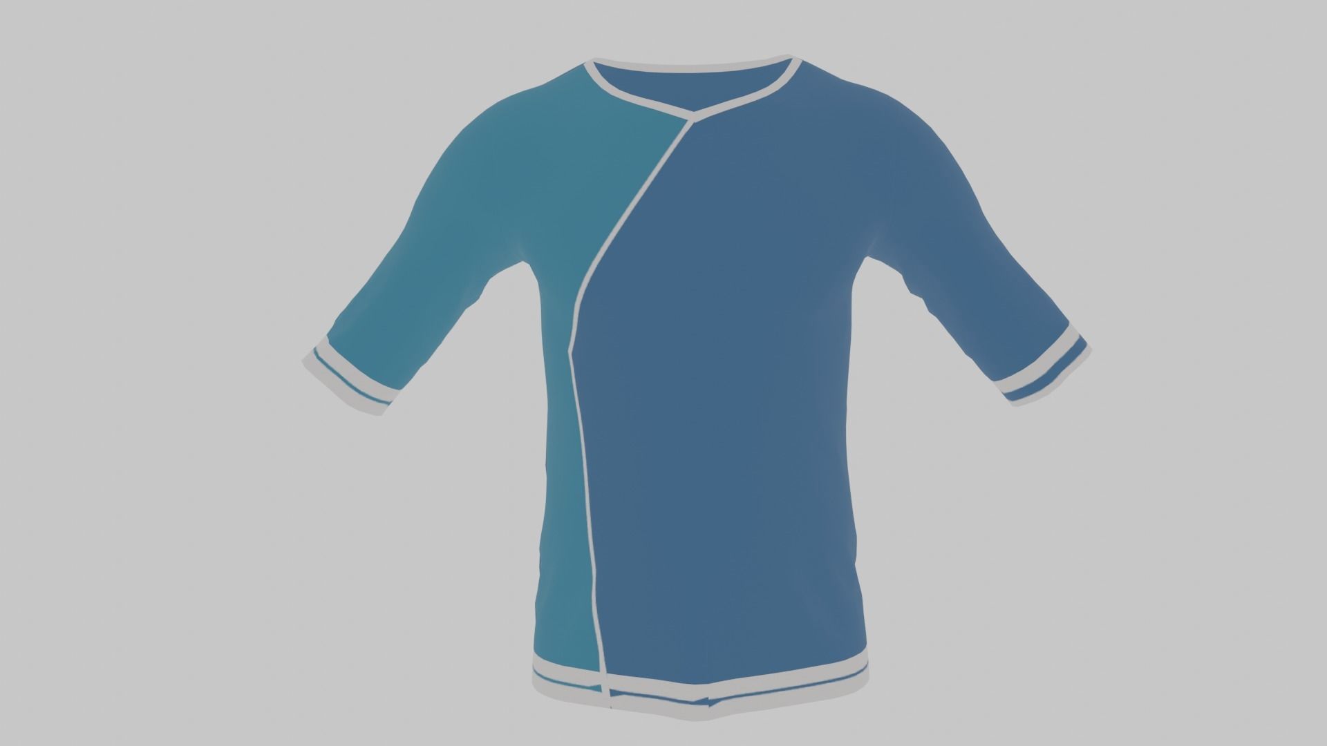 T-shirt shirt Low-poly 3D model_1