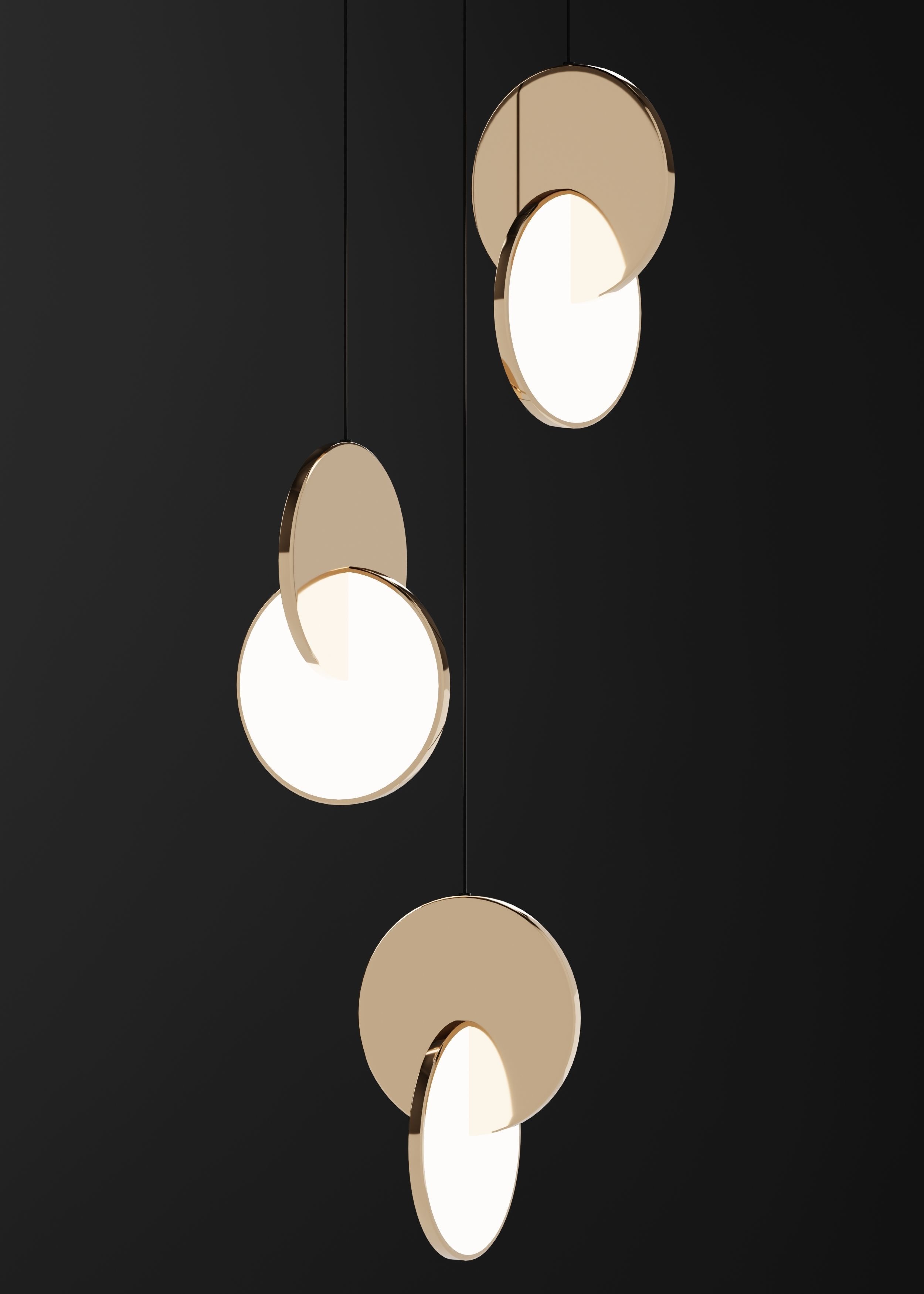 Eclipse lamp 3d model Low-poly 3D model_3