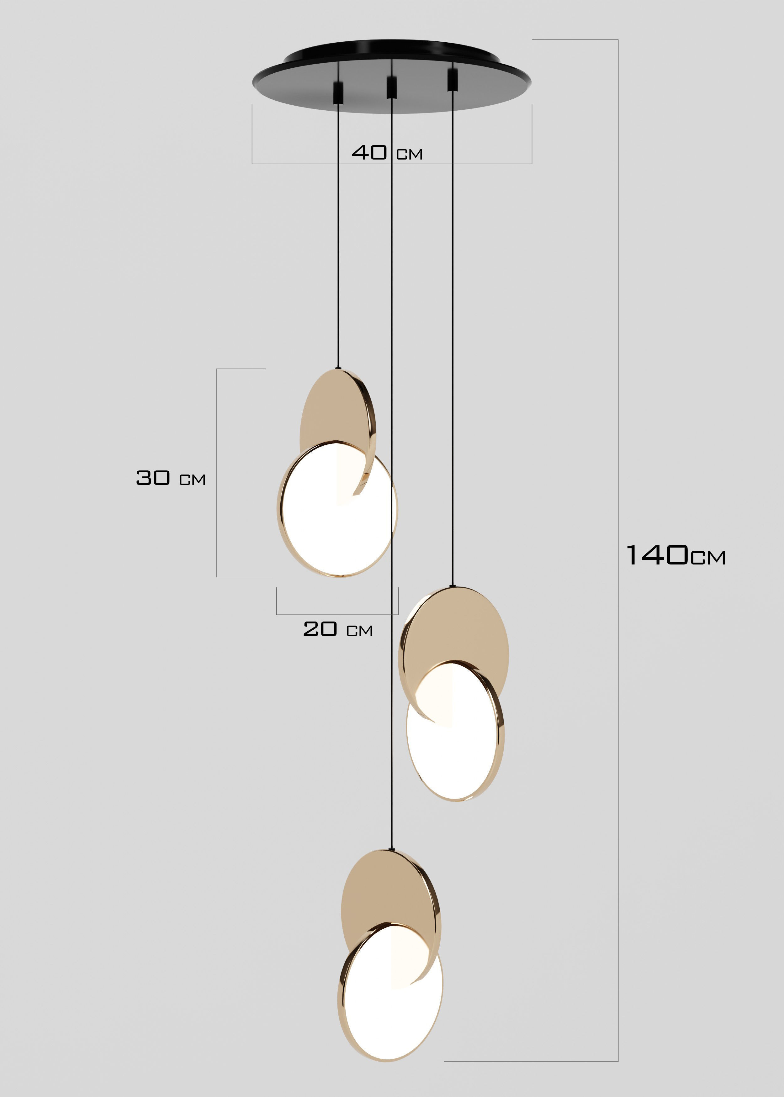 Eclipse lamp 3d model Low-poly 3D model_1