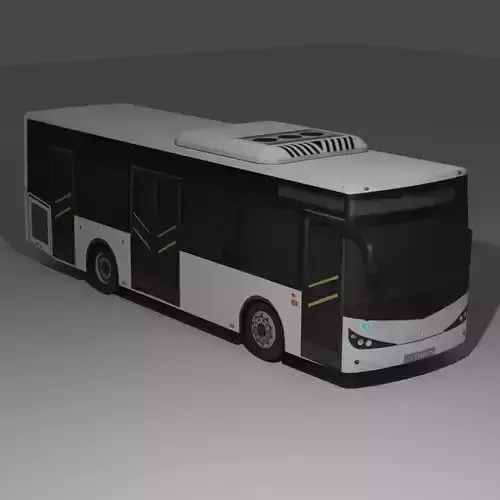 Isuzu Citibus Low Poly Model  Low-poly 3D model