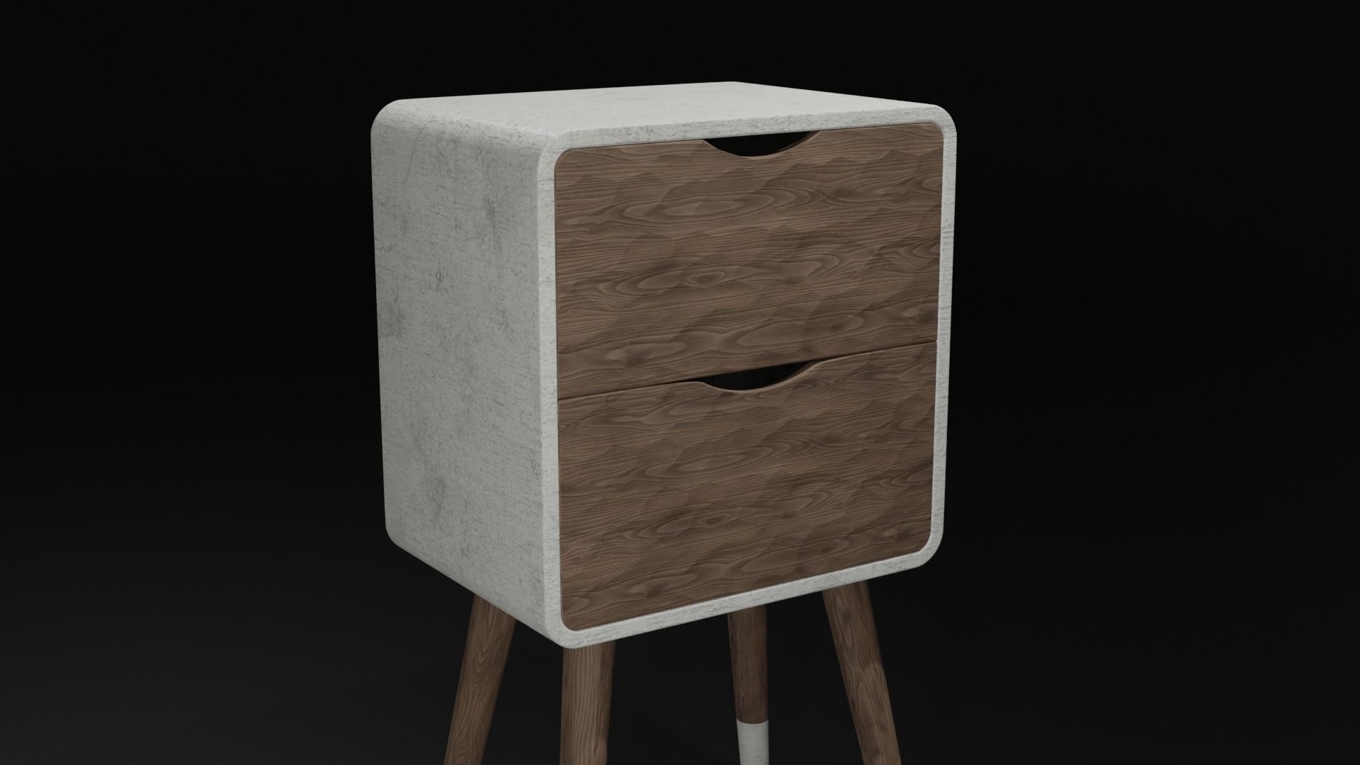Modern Drawer 3D model_4