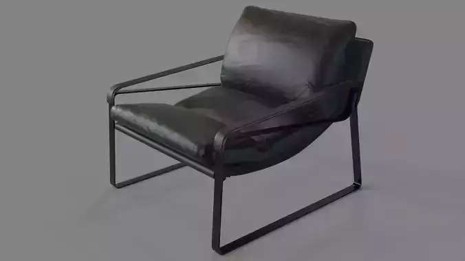 Dunhill Leather Lounge Chair