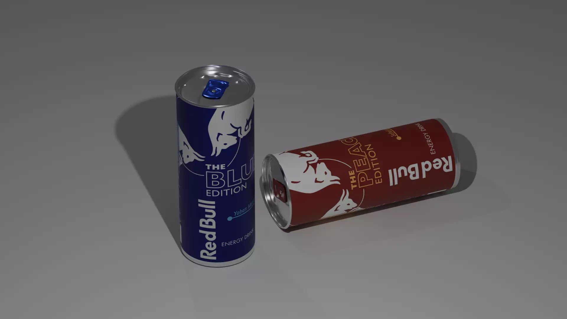 Redbull Blue Edition and Peach Edition  3D model_0
