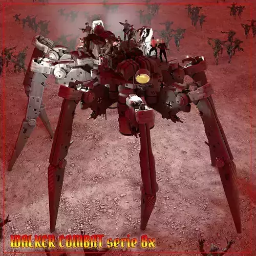 WALKER COMBAT serie 8x and 4x Free 3D model