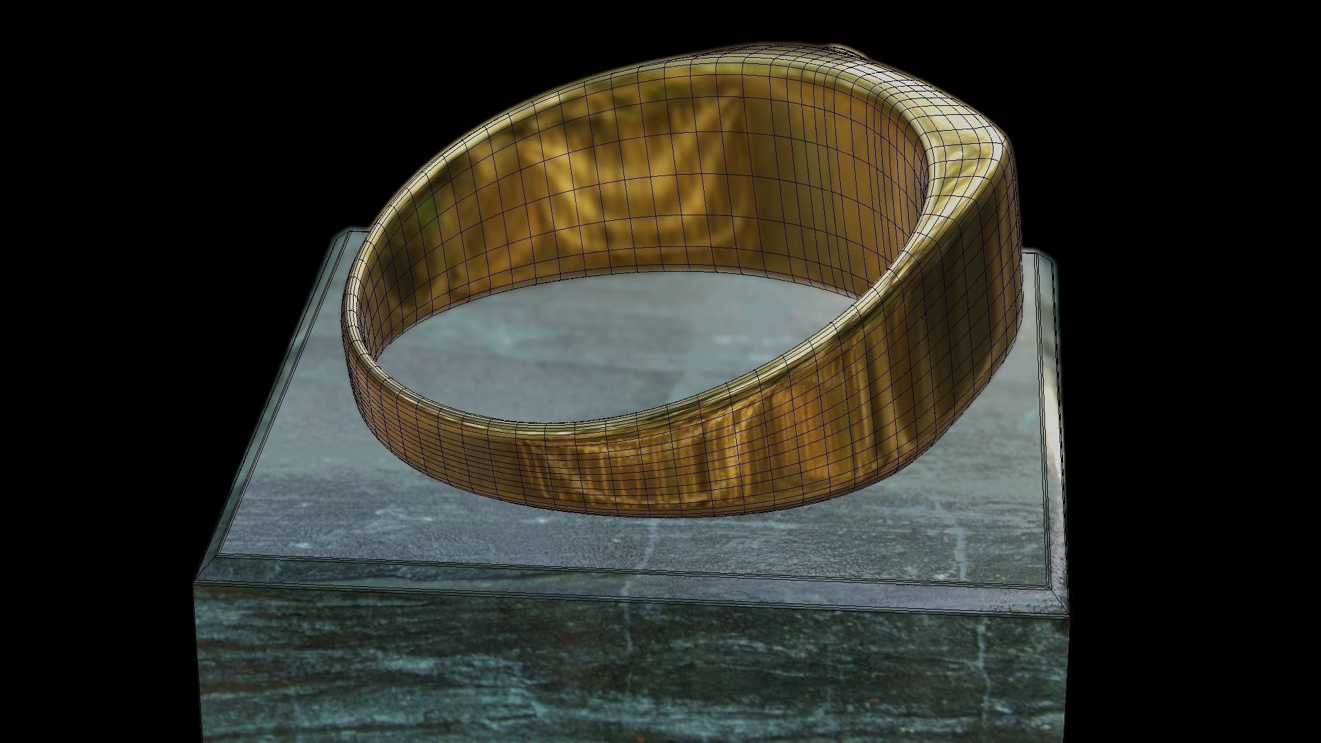 Ring Infinity Male Low-poly 3D model_20