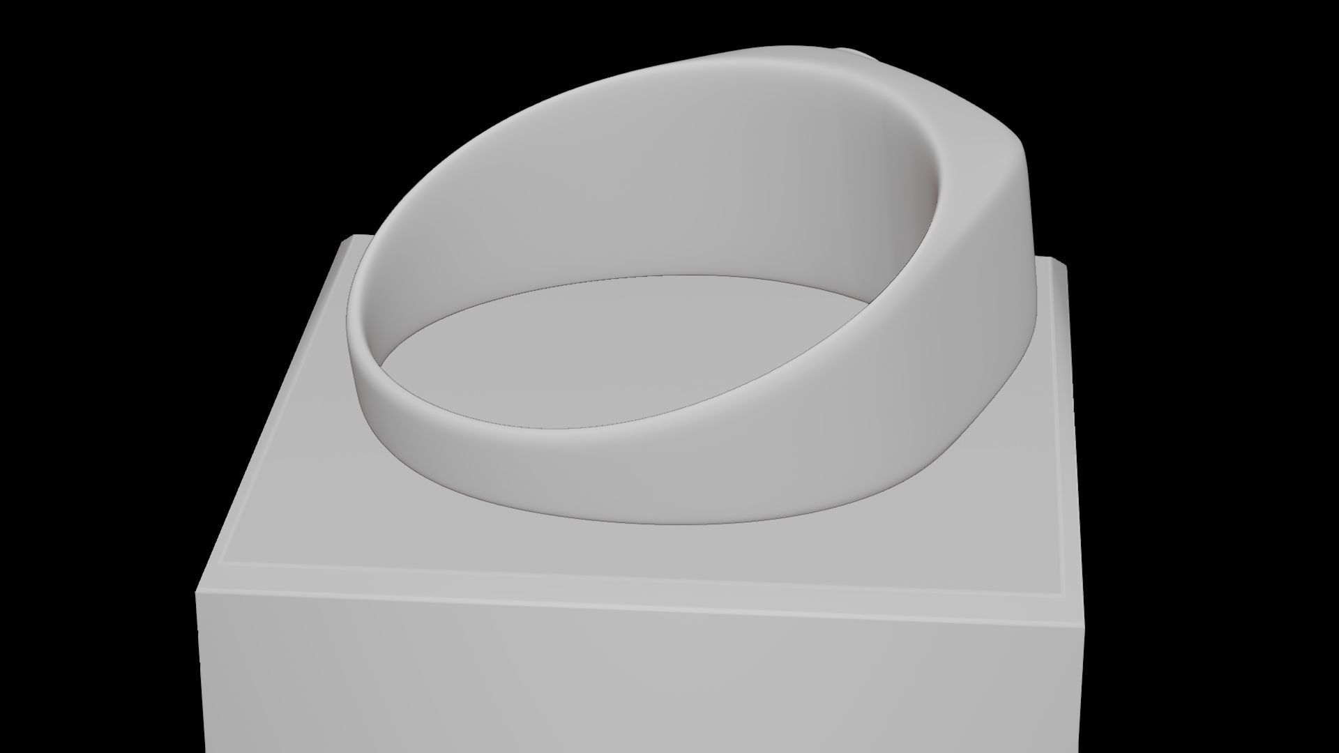 Ring Infinity Male Low-poly 3D model_10